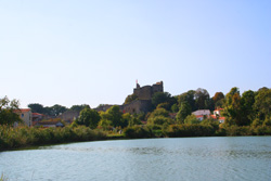 Talmont Chateau from the Lake